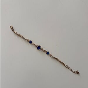 Elegant Blue and Gold Bracelet